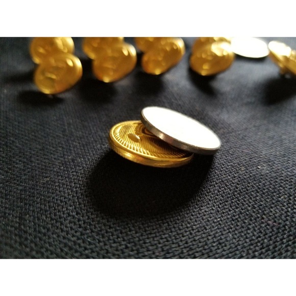 Ralph Lauren POLO Metal Set Lot 15mm & 20mm Gold Blazer Replacement Buttons L572 - Picture 3 of 7